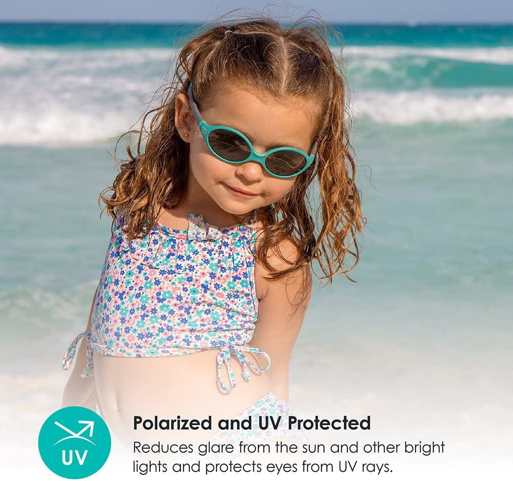 - Sölar - Flexible & Reversible Toddler UV Polarized Sunglasses (Aqua)